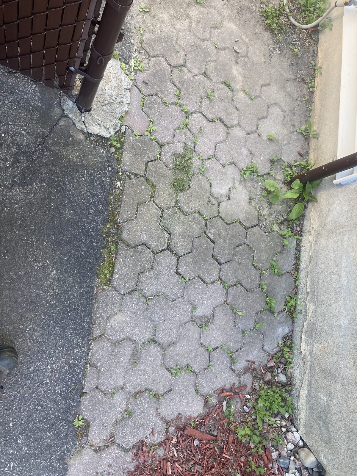 Pavé-uni avant rénovation